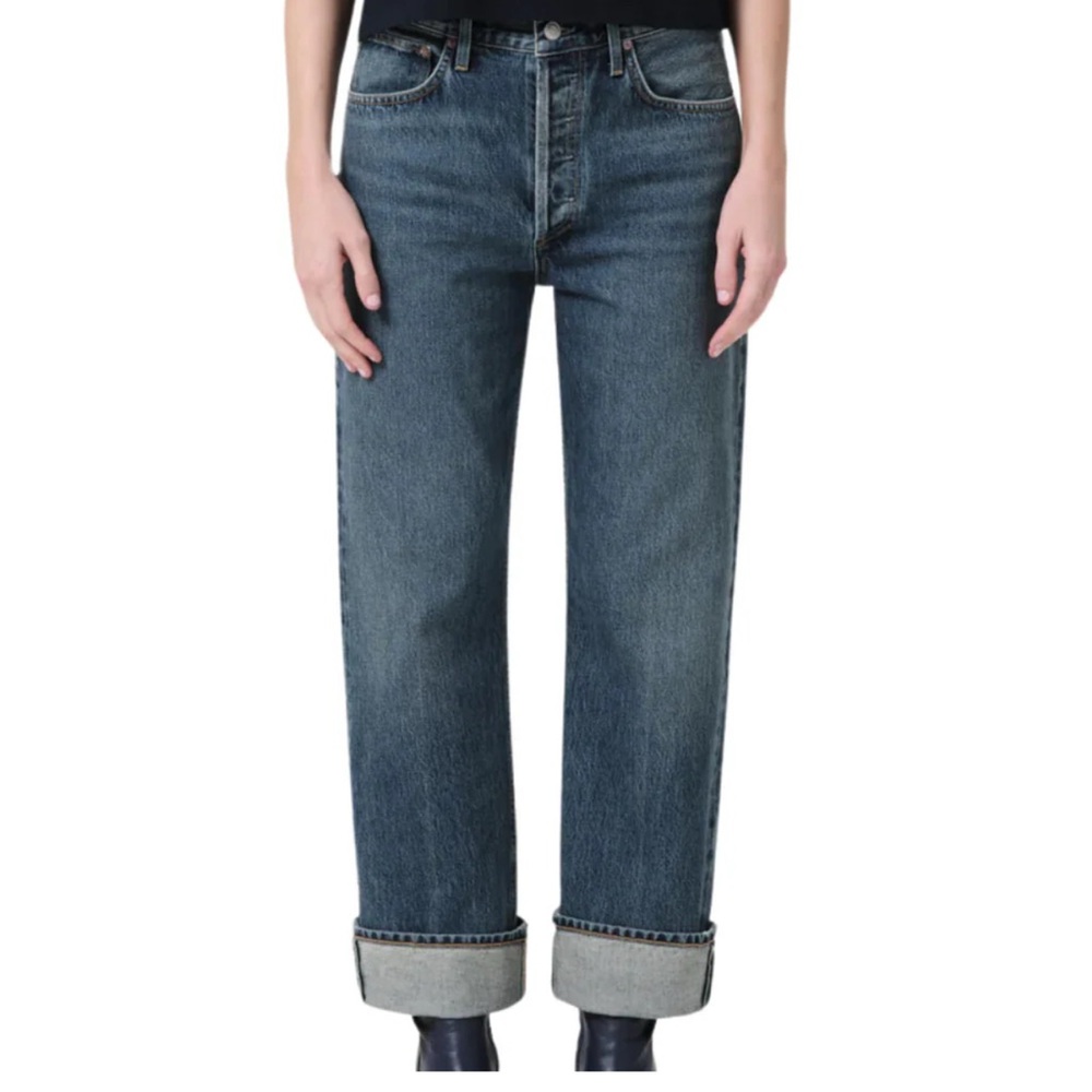 Agolde Fran Low Slung Easy Straight Jean